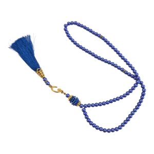 Grand Tasbih en perles Bleu